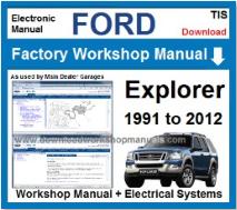 Ford Explorer Service Repair Workshop Manual